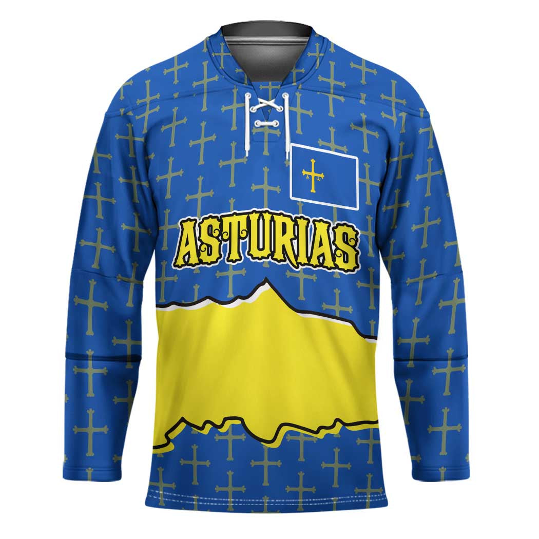 Asturias Flag Hockey Jersey Autonomous Community of Spain - Wonder Print Shop