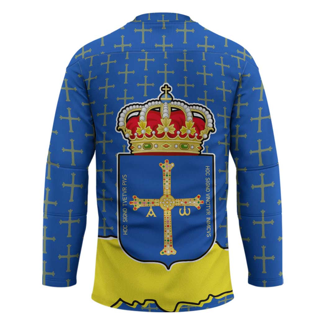 Asturias Flag Hockey Jersey Autonomous Community of Spain - Wonder Print Shop