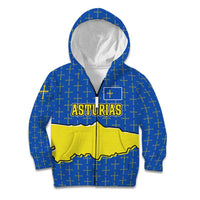 Asturias Flag Kid Hoodie Autonomous Community of Spain - Wonder Print Shop