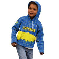 Asturias Flag Kid Hoodie Autonomous Community of Spain - Wonder Print Shop
