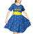 Asturias Flag Kid Short Sleeve Dress Autonomous Community of Spain - Wonder Print Shop