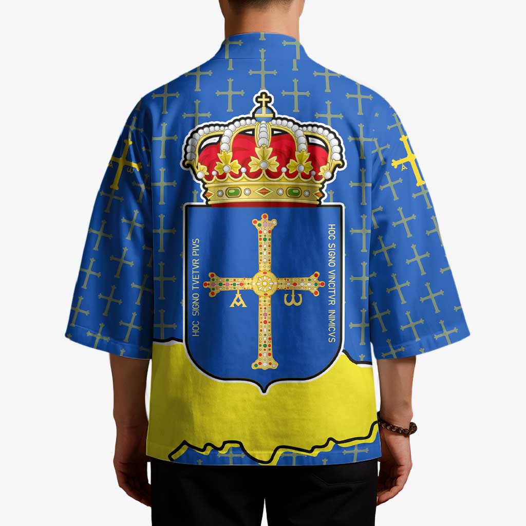 Asturias Flag Kimono Autonomous Community of Spain - Wonder Print Shop