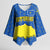 Asturias Flag Kimono Sleeve Blouse Autonomous Community of Spain - Wonder Print Shop