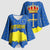 Asturias Flag Kimono Sleeve Blouse Autonomous Community of Spain - Wonder Print Shop