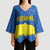 Asturias Flag Kimono Sleeve Blouse Autonomous Community of Spain - Wonder Print Shop