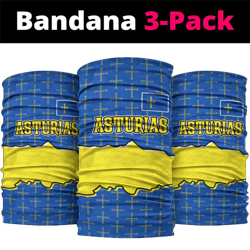 Asturias Flag Neck Gaiter Autonomous Community of Spain - Wonder Print Shop