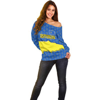 Asturias Flag Off Shoulder Sweater Autonomous Community of Spain - Wonder Print Shop