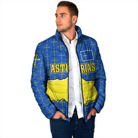 Asturias Flag Padded Jacket Autonomous Community of Spain - Wonder Print Shop