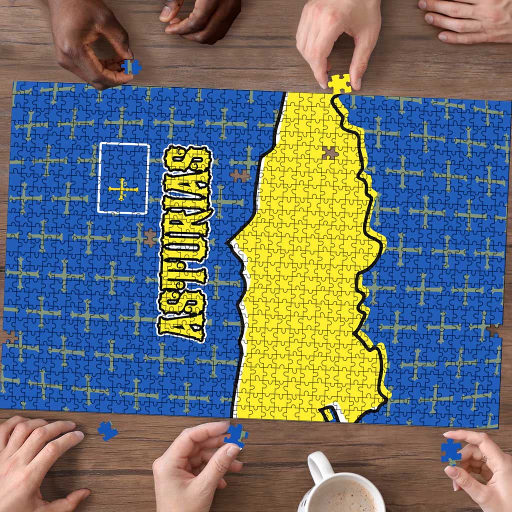 Asturias Flag Puzzle Autonomous Community of Spain - Wonder Print Shop