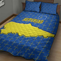 Asturias Flag Quilt Bed Set Autonomous Community of Spain - Wonder Print Shop