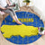 Asturias Flag Round Carpet Autonomous Community of Spain - Wonder Print Shop