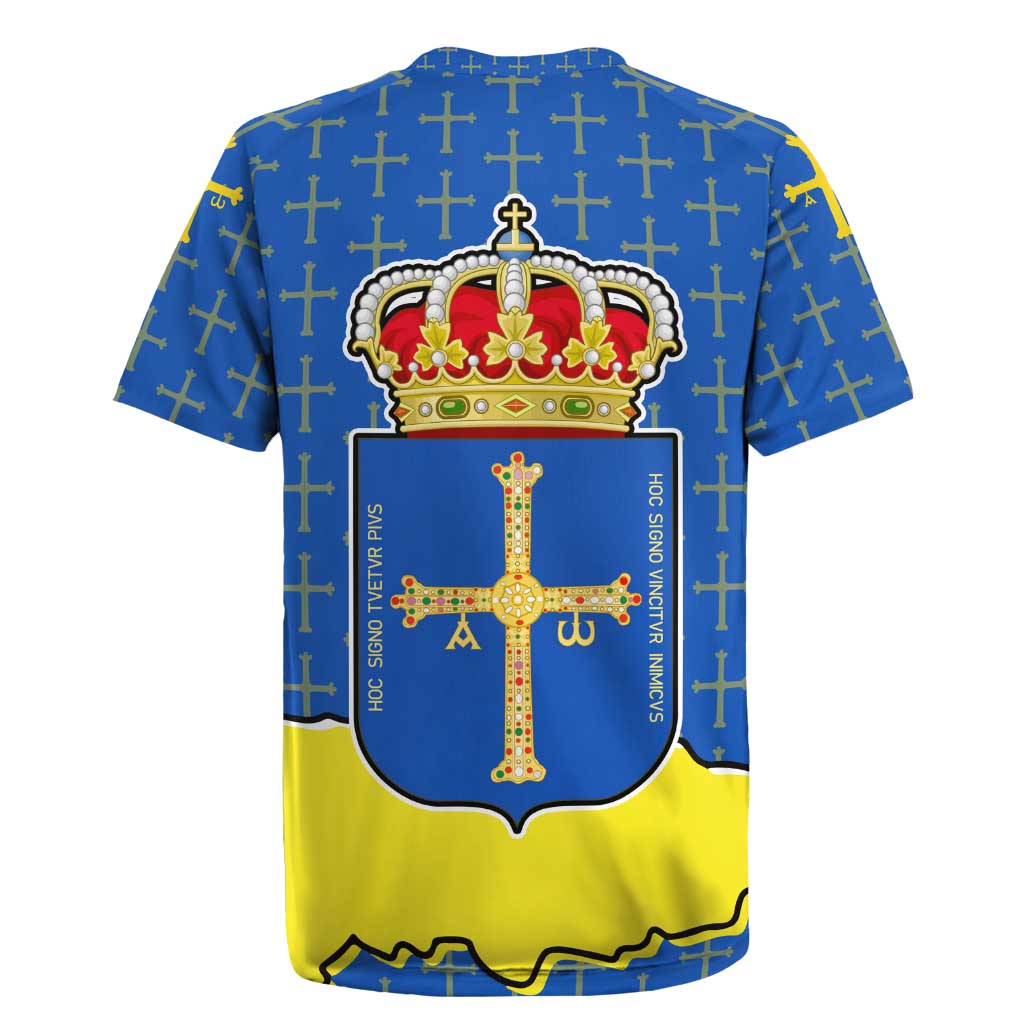 Asturias Flag Rugby Jersey Autonomous Community of Spain - Wonder Print Shop
