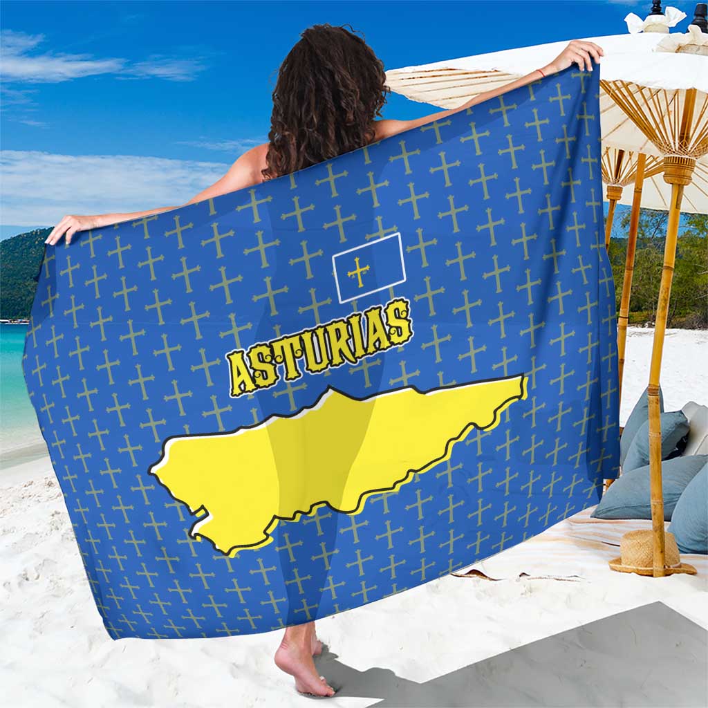 Asturias Flag Sarong Autonomous Community of Spain - Wonder Print Shop