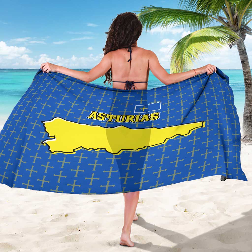 Asturias Flag Sarong Autonomous Community of Spain - Wonder Print Shop