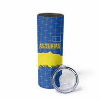 Asturias Flag Skinny Tumbler Autonomous Community of Spain - Wonder Print Shop