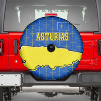 Asturias Flag Spare Tire Cover Autonomous Community of Spain - Wonder Print Shop