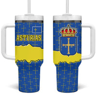 Asturias Flag Tumbler With Handle Autonomous Community of Spain - Wonder Print Shop