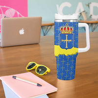 Asturias Flag Tumbler With Handle Autonomous Community of Spain - Wonder Print Shop