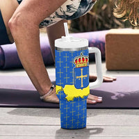 Asturias Flag Tumbler With Handle Autonomous Community of Spain - Wonder Print Shop
