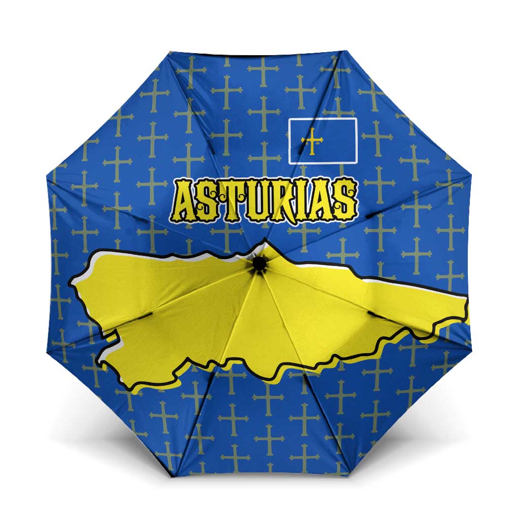 Asturias Flag Umbrella Autonomous Community of Spain - Wonder Print Shop
