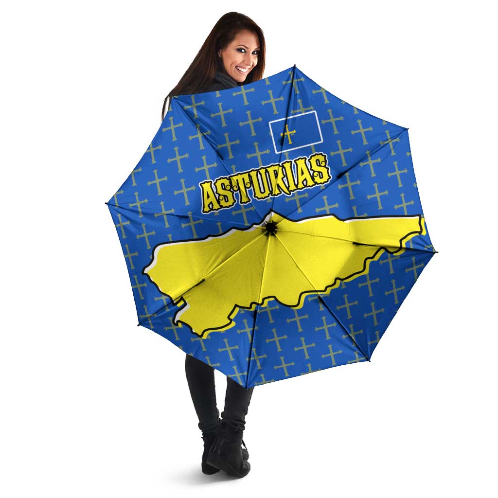 Asturias Flag Umbrella Autonomous Community of Spain - Wonder Print Shop