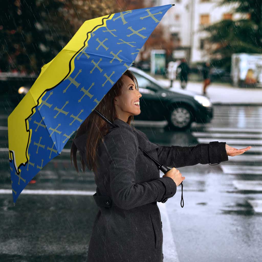 Asturias Flag Umbrella Autonomous Community of Spain - Wonder Print Shop