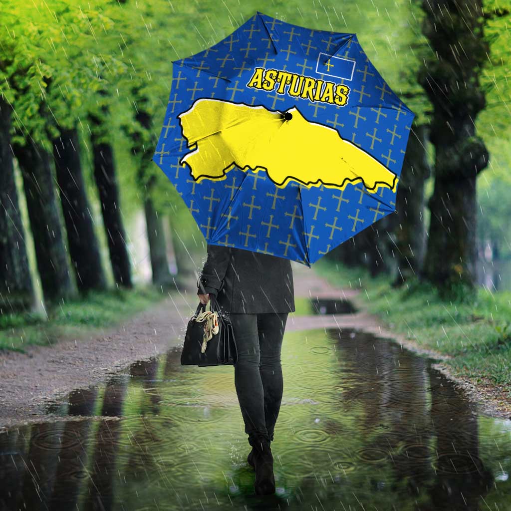 Asturias Flag Umbrella Autonomous Community of Spain - Wonder Print Shop