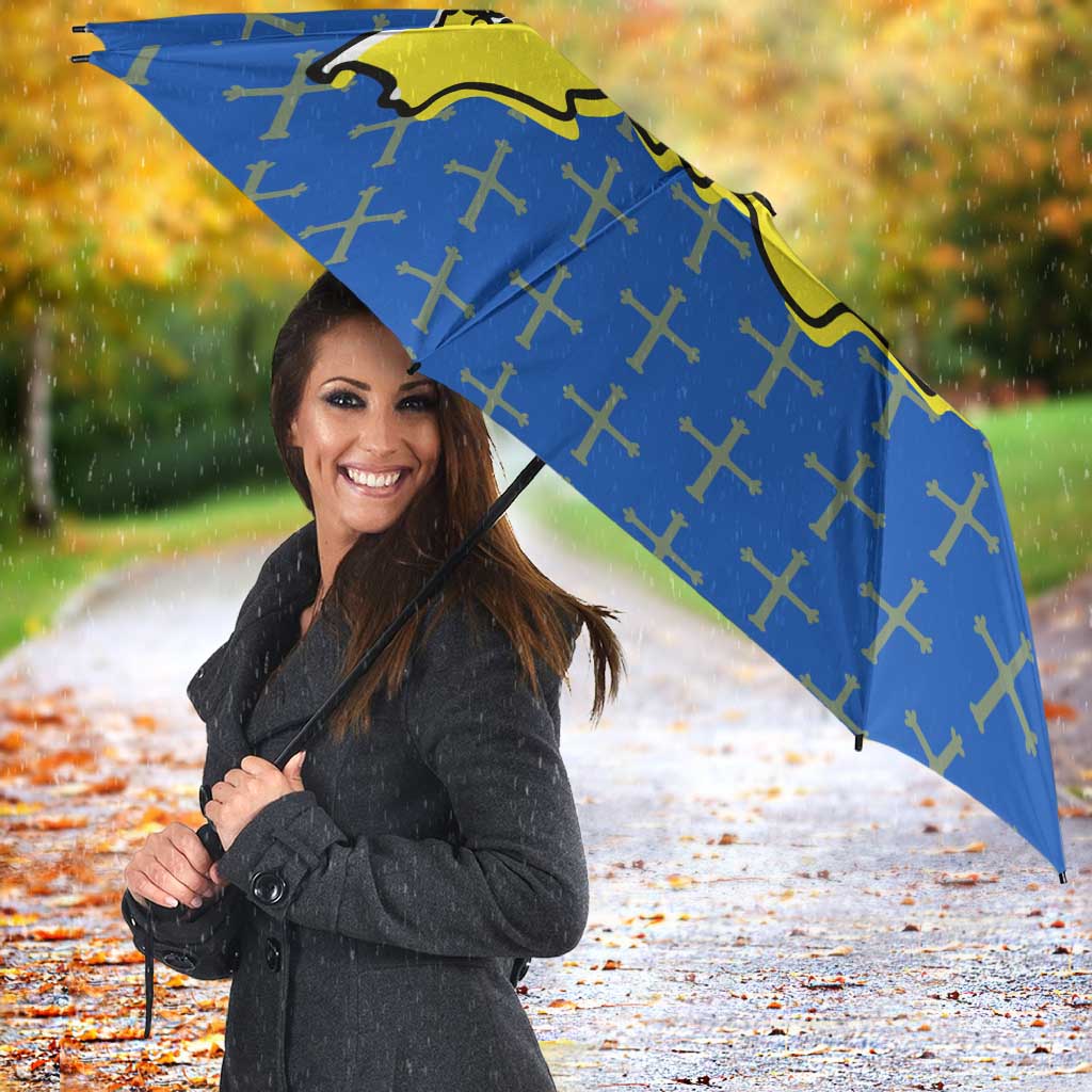 Asturias Flag Umbrella Autonomous Community of Spain - Wonder Print Shop