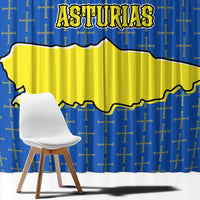 Asturias Flag Window Curtain Autonomous Community of Spain - Wonder Print Shop