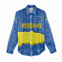 Asturias Flag Women Casual Shirt Autonomous Community of Spain - Wonder Print Shop