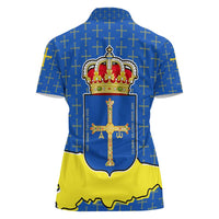 Asturias Flag Women Polo Shirt Autonomous Community of Spain - Wonder Print Shop