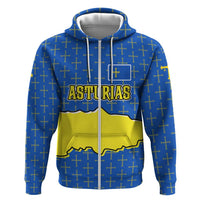 Asturias Flag Zip Hoodie Autonomous Community of Spain - Wonder Print Shop