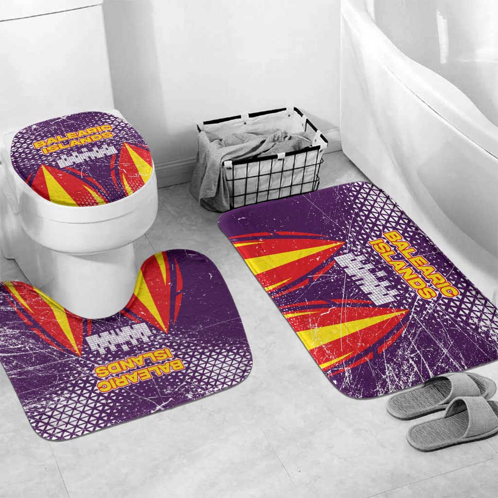 Balearic Islands Flag Bathroom Set Autonomous Community of Spain - Wonder Print Shop