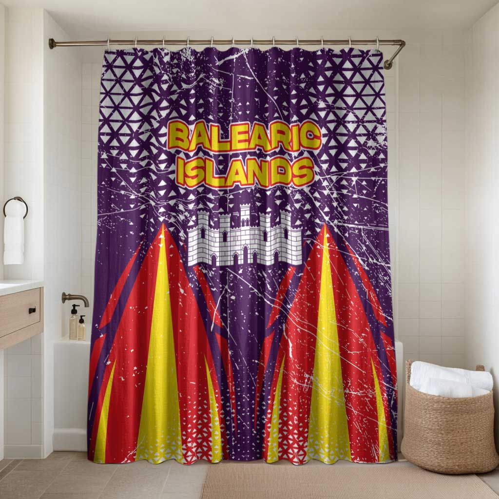 Balearic Islands Flag Bathroom Set Autonomous Community of Spain - Wonder Print Shop