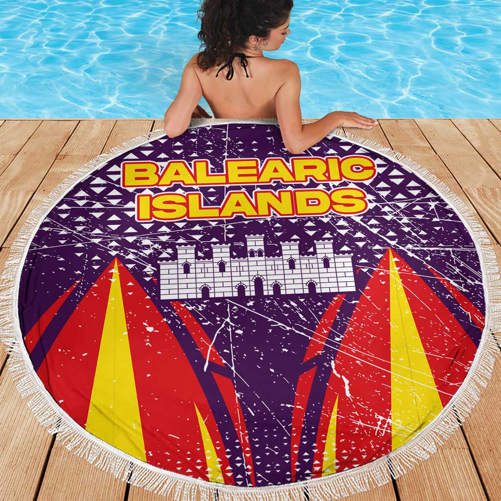 Balearic Islands Flag Beach Blanket Autonomous Community of Spain - Wonder Print Shop