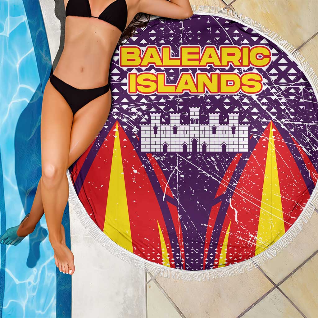 Balearic Islands Flag Beach Blanket Autonomous Community of Spain - Wonder Print Shop