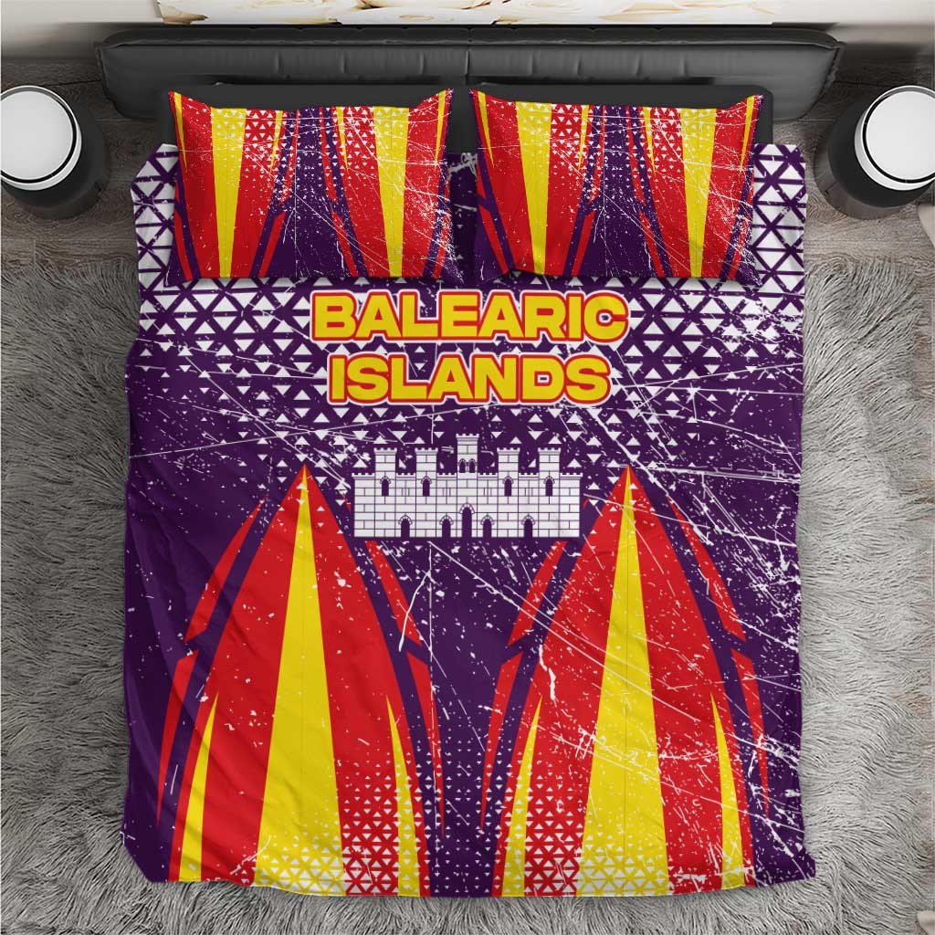 Balearic Islands Flag Bedding Set Autonomous Community of Spain - Wonder Print Shop