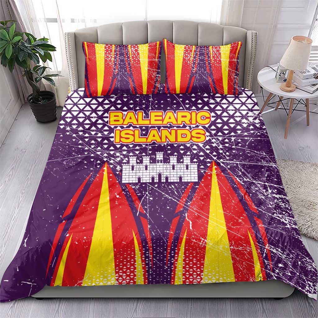 Balearic Islands Flag Bedding Set Autonomous Community of Spain - Wonder Print Shop