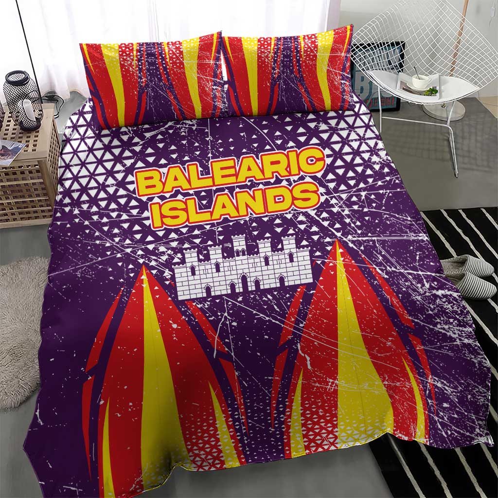 Balearic Islands Flag Bedding Set Autonomous Community of Spain - Wonder Print Shop