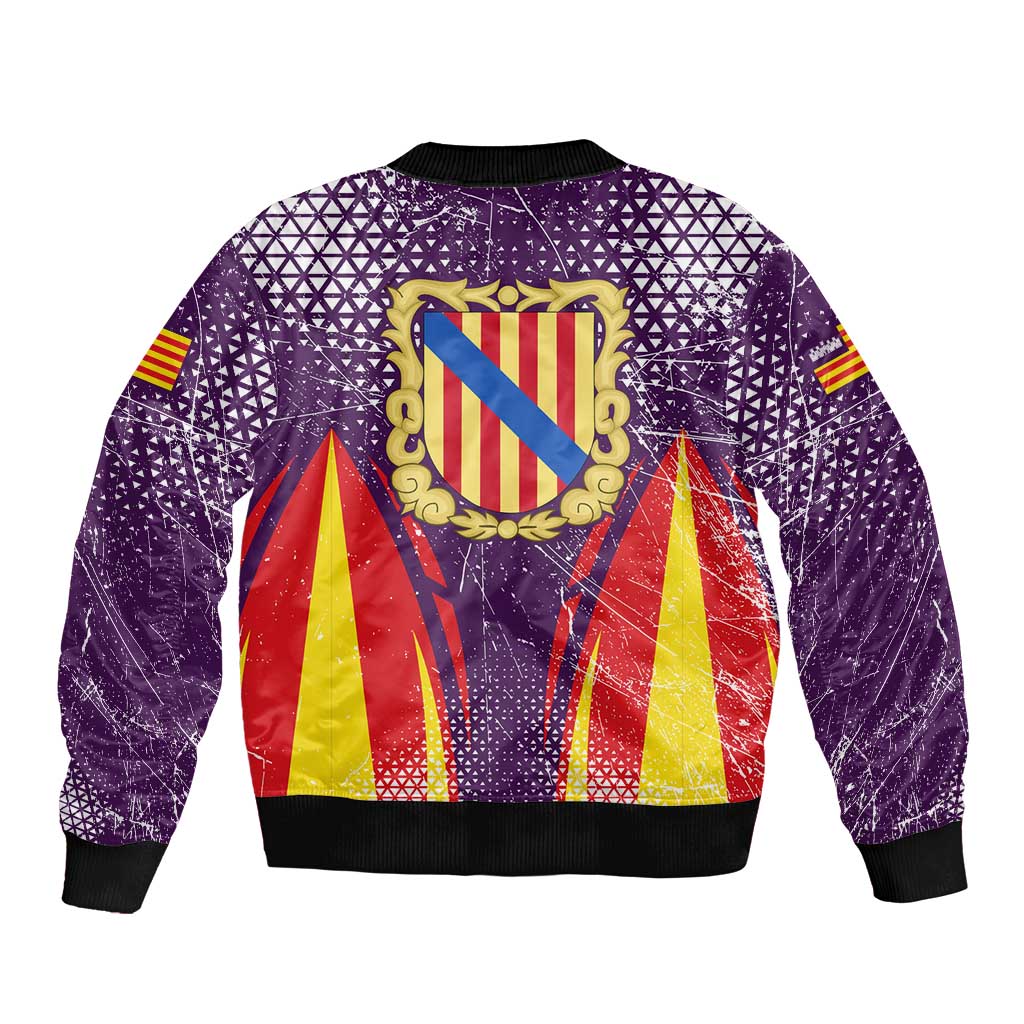 Balearic Islands Flag Bomber Jacket Autonomous Community of Spain - Wonder Print Shop