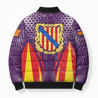 Balearic Islands Flag Bomber Puffer Jacket Autonomous Community of Spain - Wonder Print Shop