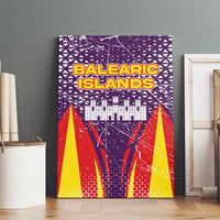 Balearic Islands Flag Canvas Wall Art Autonomous Community of Spain - Wonder Print Shop