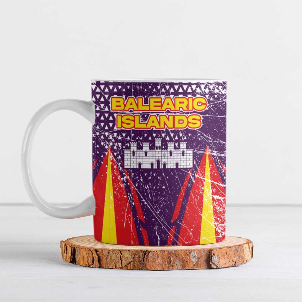 Balearic Islands Flag Ceramic Mug Autonomous Community of Spain - Wonder Print Shop