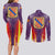 Balearic Islands Flag Couples Matching Long Sleeve Bodycon Dress and Long Sleeve Button Shirt Autonomous Community of Spain - Wonder Print Shop