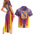 Balearic Islands Flag Couples Matching Short Sleeve Bodycon Dress and Hawaiian Shirt Autonomous Community of Spain - Wonder Print Shop