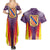 Balearic Islands Flag Couples Matching Summer Maxi Dress and Hawaiian Shirt Autonomous Community of Spain - Wonder Print Shop