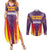Balearic Islands Flag Couples Matching Summer Maxi Dress and Long Sleeve Button Shirt Autonomous Community of Spain - Wonder Print Shop