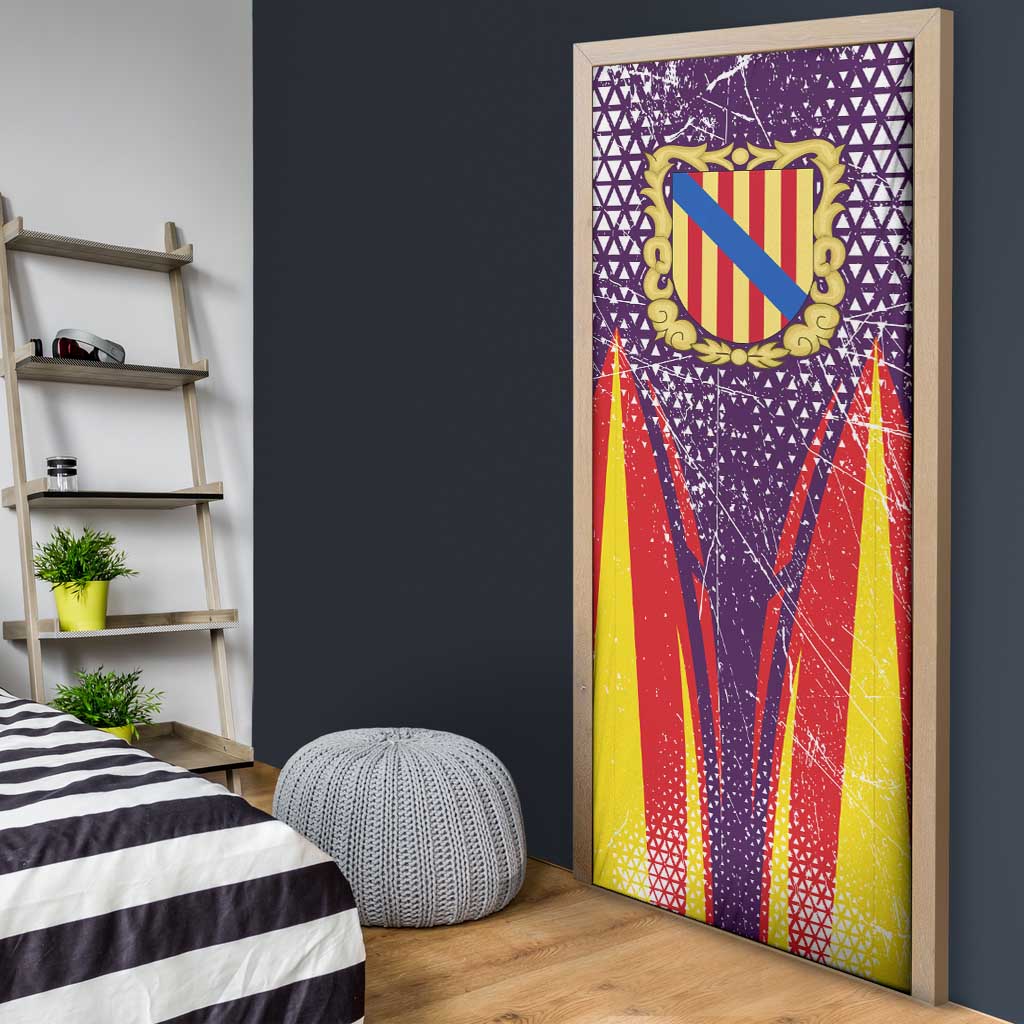 Balearic Islands Flag Door Cover Autonomous Community of Spain - Wonder Print Shop