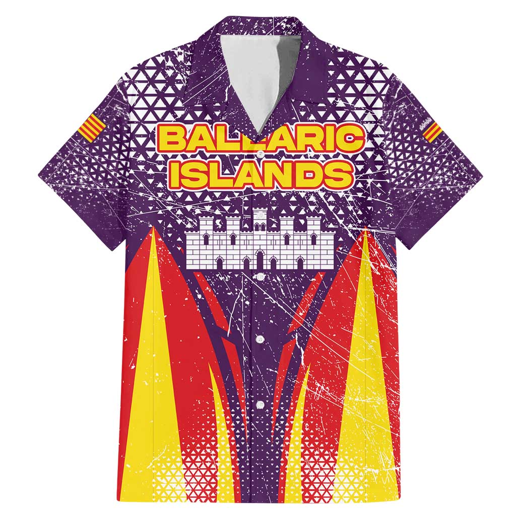 Balearic Islands Flag Family Matching Mermaid Dress and Hawaiian Shirt Autonomous Community of Spain - Wonder Print Shop