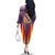Balearic Islands Flag Family Matching Off The Shoulder Long Sleeve Dress and Hawaiian Shirt Autonomous Community of Spain - Wonder Print Shop